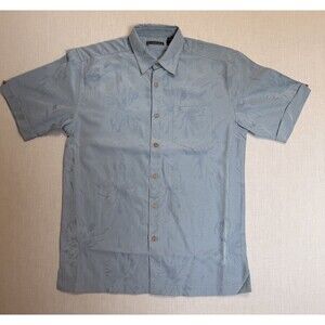 Men’s Cubavera Tropical Shirt Size Small Blue